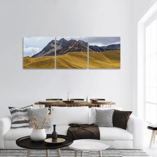 Rocks &amp; Mountain US Panoramic Canvas Wall Art-3 Piece-25" x 08"-Tiaracle