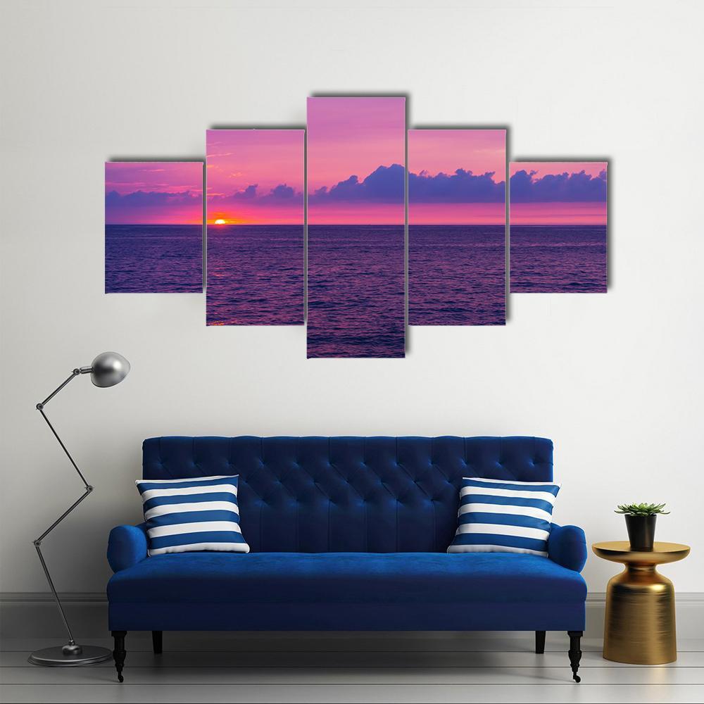 Beautiful Scene In Hawaii Canvas Wall Art-5 Star-Gallery Wrap-62" x 32"-Tiaracle
