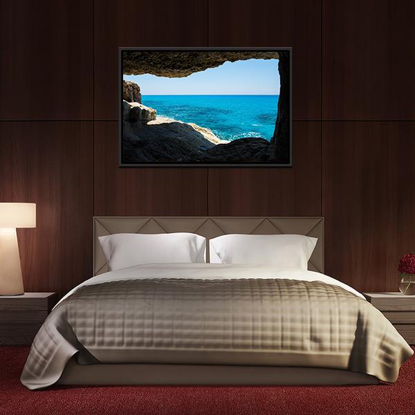 Beautiful Sea Caves Canvas Wall Art-5 Horizontal-Gallery Wrap-22" x 12"-Tiaracle
