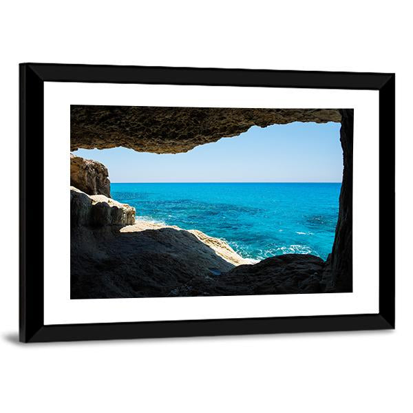 Beautiful Sea Caves Canvas Wall Art-5 Horizontal-Gallery Wrap-22" x 12"-Tiaracle