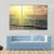 Beautiful Sea Sunset Canvas Wall Art-3 Horizontal-Gallery Wrap-37" x 24"-Tiaracle