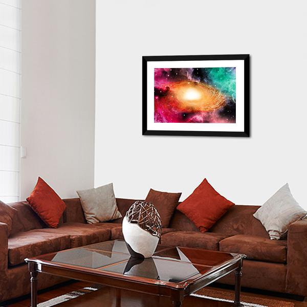 Beautiful Spiral Galaxy Canvas Wall Art-3 Horizontal-Gallery Wrap-25" x 16"-Tiaracle