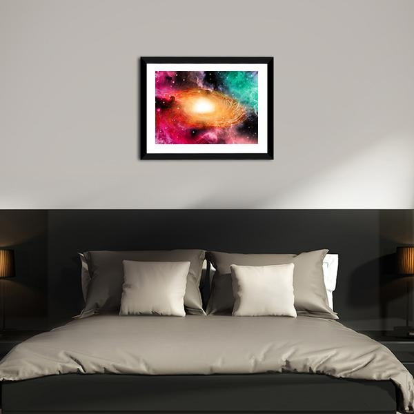 Beautiful Spiral Galaxy Canvas Wall Art-3 Horizontal-Gallery Wrap-25" x 16"-Tiaracle
