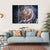 Beautiful Spiral Galaxy In Deep Space Canvas Wall Art-4 Horizontal-Gallery Wrap-34" x 24"-Tiaracle