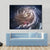 Beautiful Spiral Galaxy In Deep Space Canvas Wall Art-1 Piece-Gallery Wrap-48" x 32"-Tiaracle