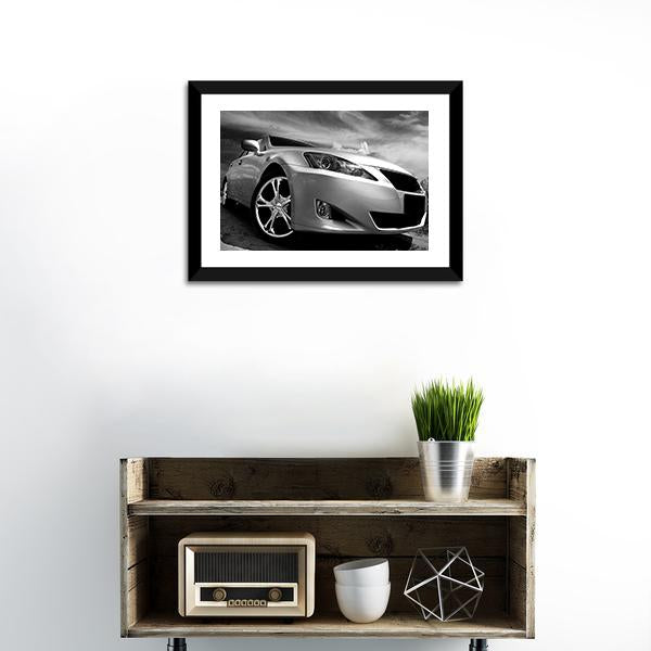 Beautiful Sports Car Canvas Wall Art-1 Piece-Framed Print-20" x 16"-Tiaracle