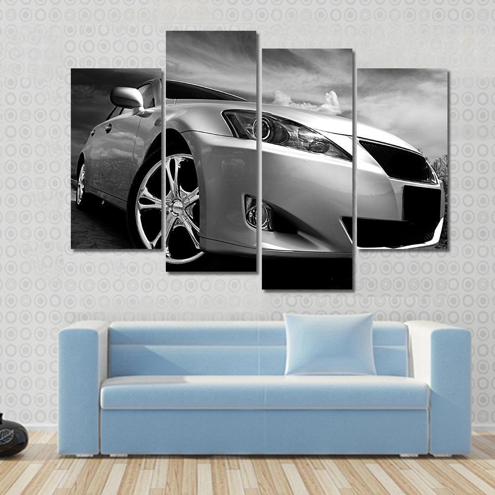 Beautiful Sports Car Canvas Wall Art-4 Pop-Gallery Wrap-50" x 32"-Tiaracle