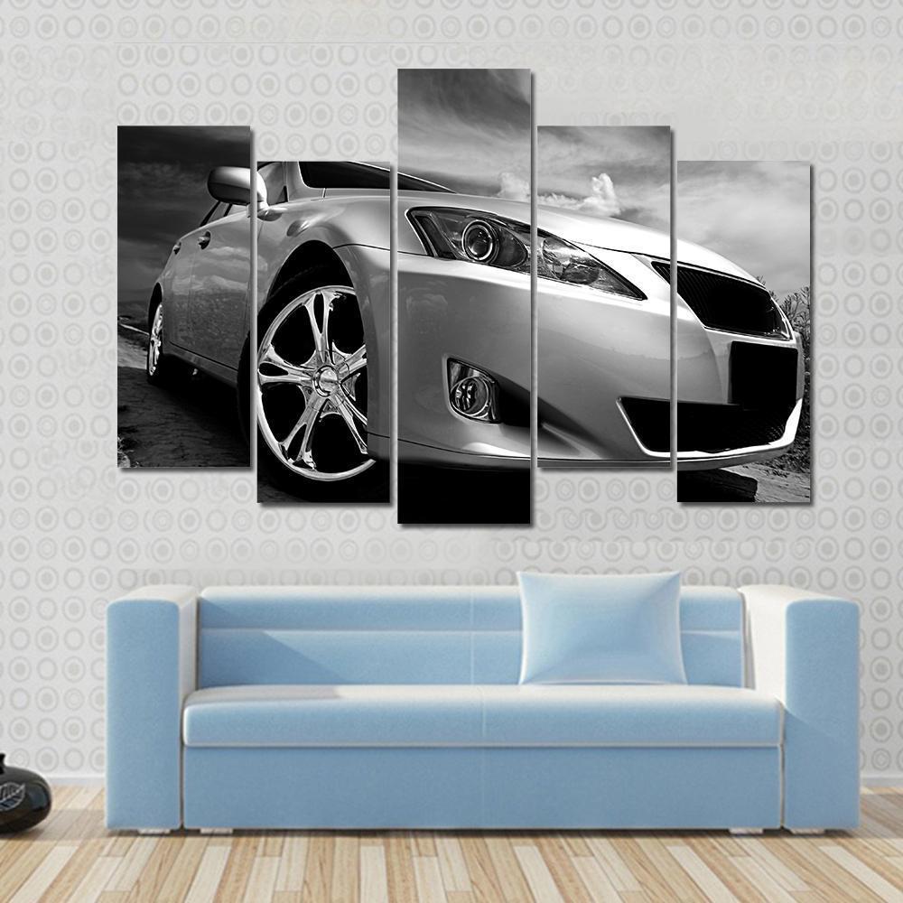 Beautiful Sports Car Canvas Wall Art-5 Pop-Gallery Wrap-47" x 32"-Tiaracle