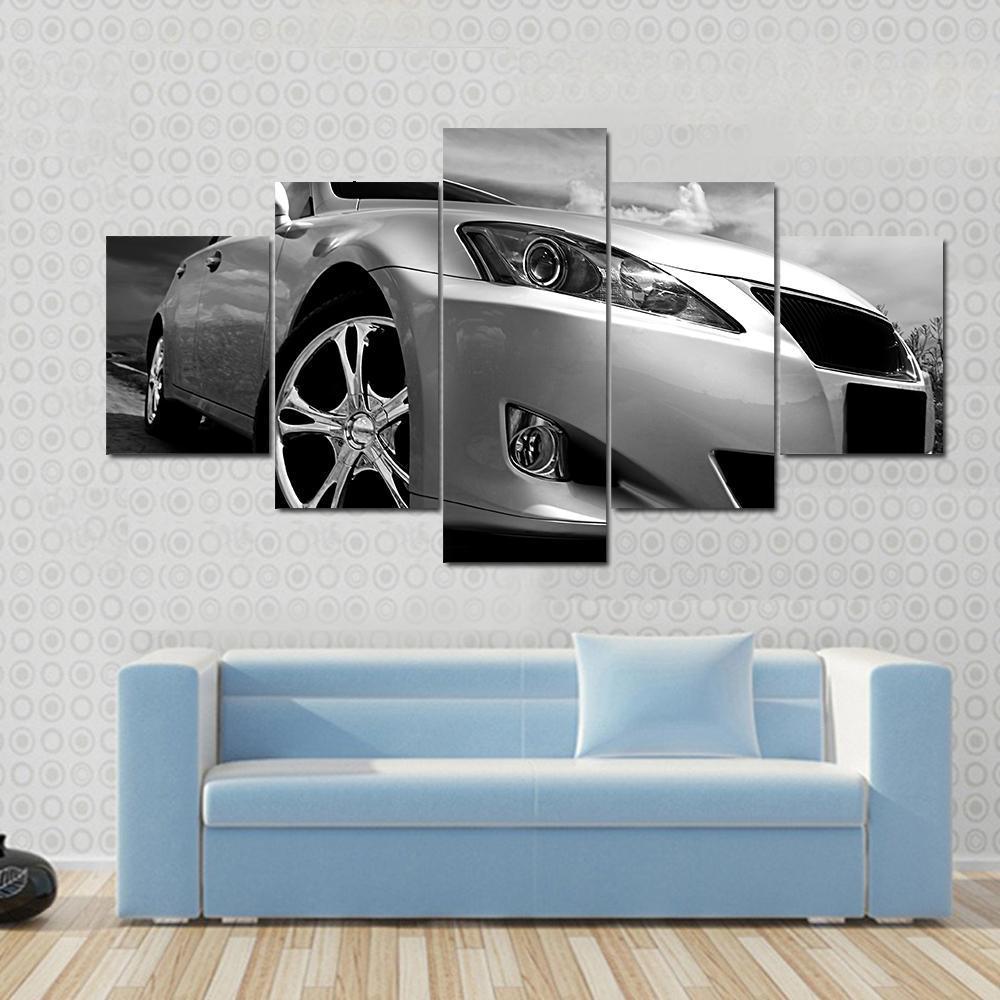 Beautiful Sports Car Canvas Wall Art-5 Star-Gallery Wrap-62" x 32"-Tiaracle