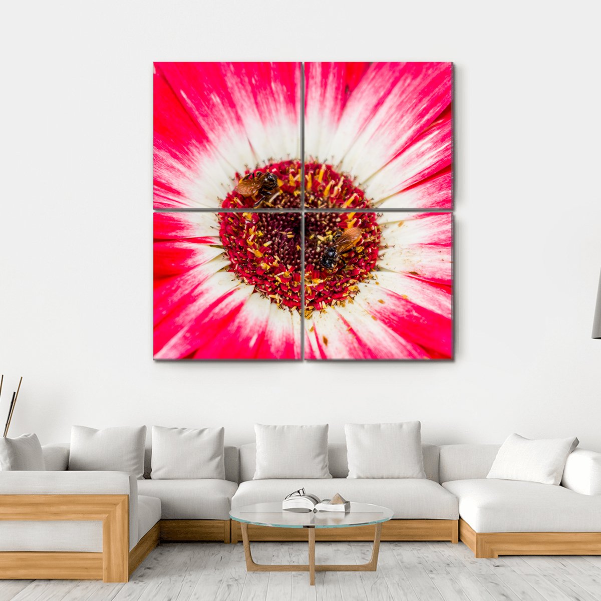 Beautiful Spring Flower Canvas Wall Art-4 Square-Gallery Wrap-17" x 17"-Tiaracle