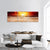 Sunset Above The Sea Panoramic Canvas Wall Art-1 Piece-36" x 12"-Tiaracle