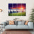 Sunset On The Hilly Place Canvas Wall Art-4 Horizontal-Gallery Wrap-34" x 24"-Tiaracle