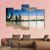 Beautiful Tahoe Lake After Sunset Canvas Wall Art-5 Pop-Gallery Wrap-47" x 32"-Tiaracle
