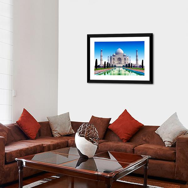 Beautiful Taj Mahal Canvas Wall Art-3 Horizontal-Gallery Wrap-25" x 16"-Tiaracle