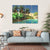 Beautiful Tropical Arabic Beach Canvas Wall Art-4 Horizontal-Gallery Wrap-34" x 24"-Tiaracle