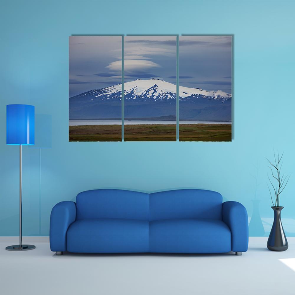 Beautiful View Of Iceland Canvas Wall Art-3 Horizontal-Gallery Wrap-37" x 24"-Tiaracle