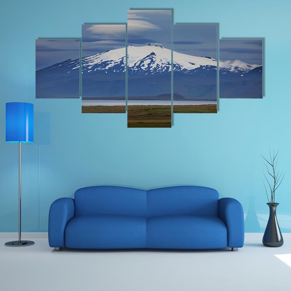 Beautiful View Of Iceland Canvas Wall Art-4 Pop-Gallery Wrap-50" x 32"-Tiaracle