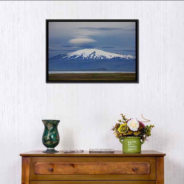Beautiful View Of Iceland Canvas Wall Art-1 Piece-Floating Frame-24" x 16"-Tiaracle