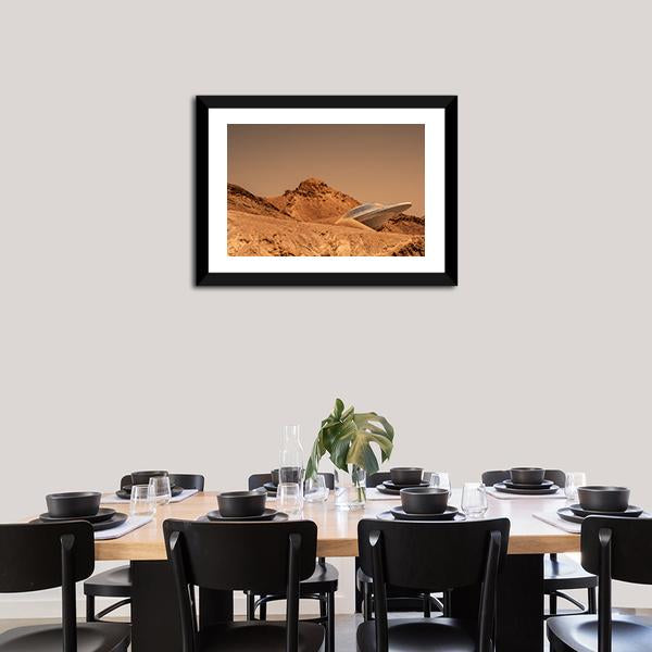 Beautiful View Of Mars Canvas Wall Art-3 Horizontal-Gallery Wrap-25" x 16"-Tiaracle
