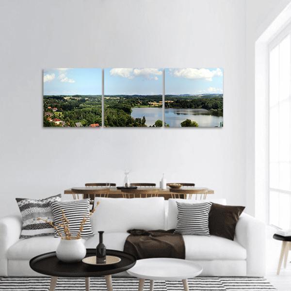 Plon District Germany Panoramic Canvas Wall Art-3 Piece-25" x 08"-Tiaracle