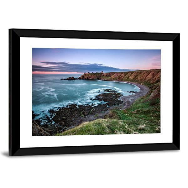 Castle Point In England Canvas Wall Art-3 Horizontal-Gallery Wrap-25" x 16"-Tiaracle
