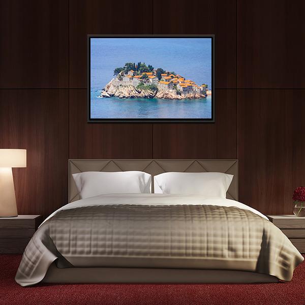 Resort On Adriatic Sea Canvas Wall Art-3 Horizontal-Gallery Wrap-25" x 16"-Tiaracle
