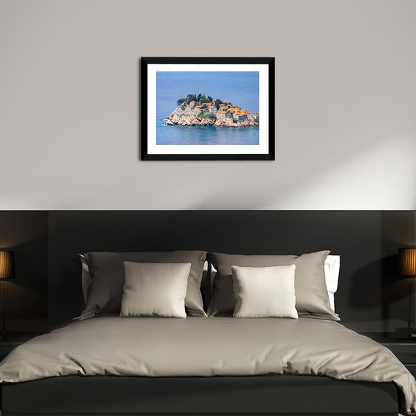 Resort On Adriatic Sea Canvas Wall Art-3 Horizontal-Gallery Wrap-25" x 16"-Tiaracle