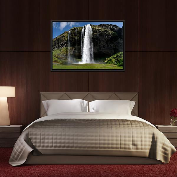 Beautiful Waterfall Canvas Wall Art-3 Horizontal-Gallery Wrap-25" x 16"-Tiaracle