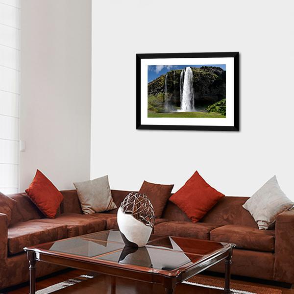 Beautiful Waterfall Canvas Wall Art-5 Horizontal-Gallery Wrap-22" x 12"-Tiaracle