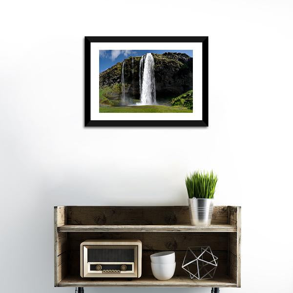 Beautiful Waterfall Canvas Wall Art-1 Piece-Framed Print-20" x 16"-Tiaracle