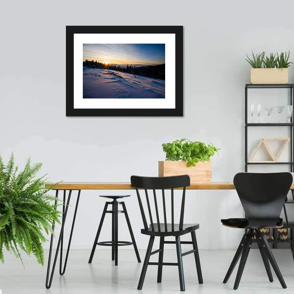 Beautiful Winter Landscape Canvas Wall Art-3 Horizontal-Gallery Wrap-25&quot; x 16&quot;-Tiaracle