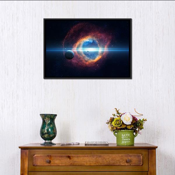 Beauty Of Space Canvas Wall Art-1 Piece-Floating Frame-24" x 16"-Tiaracle