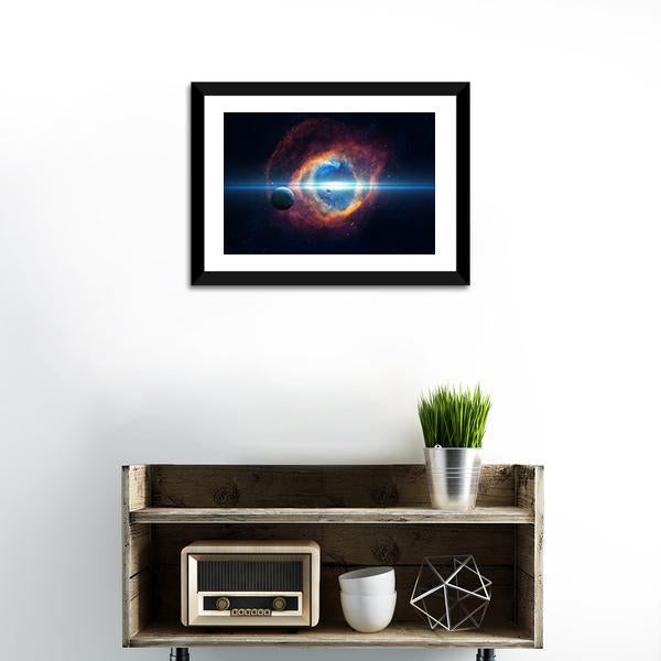 Beauty Of Space Canvas Wall Art-1 Piece-Framed Print-20" x 16"-Tiaracle