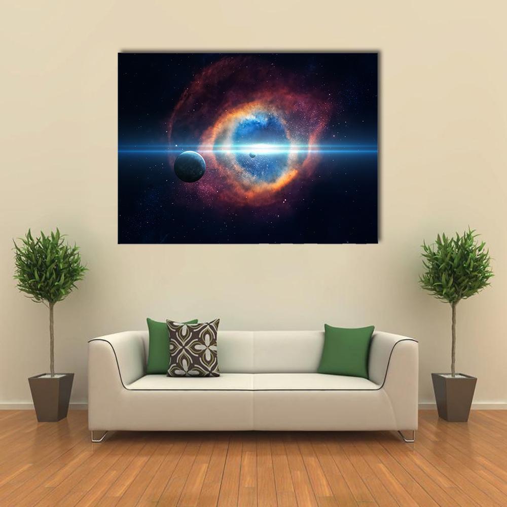 Beauty Of Space Canvas Wall Art-5 Horizontal-Gallery Wrap-22" x 12"-Tiaracle