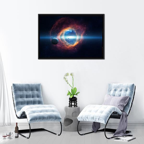 Beauty Of Space Canvas Wall Art-5 Horizontal-Gallery Wrap-22" x 12"-Tiaracle