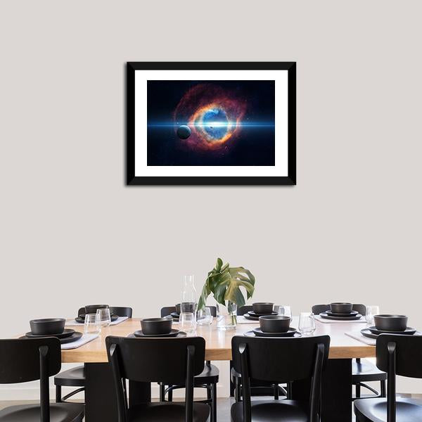 Beauty Of Space Canvas Wall Art-5 Horizontal-Gallery Wrap-22" x 12"-Tiaracle