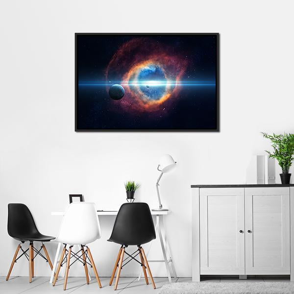 Beauty Of Space Panoramic Canvas Wall Art-1 Piece-36" x 12"-Tiaracle