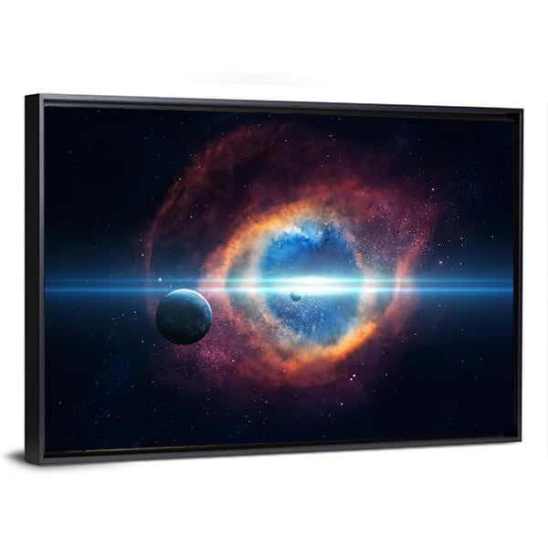 Beauty Of Space Panoramic Canvas Wall Art-1 Piece-36" x 12"-Tiaracle