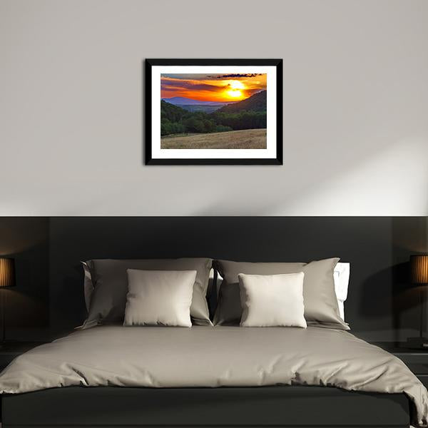 Beauty Of Sunset Panoramic Canvas Wall Art-1 Piece-36" x 12"-Tiaracle