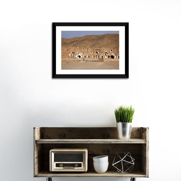 Bedouin House Tunisia Canvas Wall Art-1 Piece-Framed Print-20" x 16"-Tiaracle