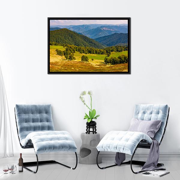 Beech Trees On Hill Canvas Wall Art-3 Horizontal-Gallery Wrap-25" x 16"-Tiaracle