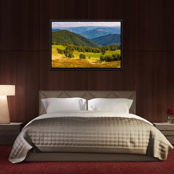 Beech Trees On Hill Canvas Wall Art-3 Horizontal-Gallery Wrap-25" x 16"-Tiaracle