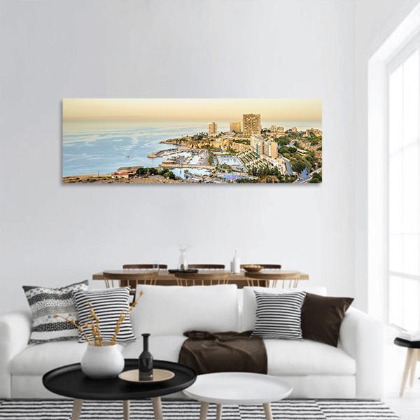 Beirut Cityscape Lebanon Panoramic Canvas Wall Art-1 Piece-36" x 12"-Tiaracle