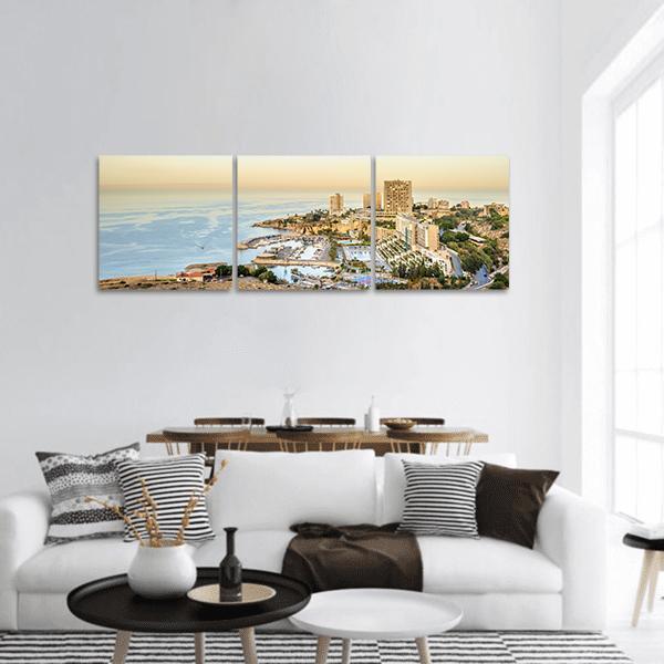 Beirut Cityscape Lebanon Panoramic Canvas Wall Art-3 Piece-25" x 08"-Tiaracle