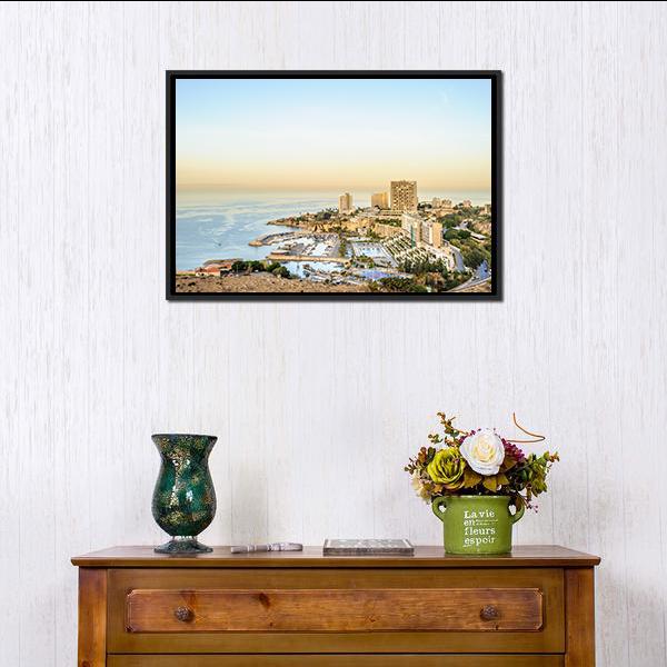 Beirut Cityscape Lebanon Panoramic Canvas Wall Art-1 Piece-36" x 12"-Tiaracle