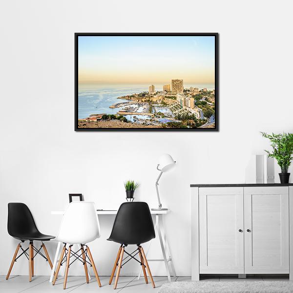 Beirut Cityscape Lebanon Panoramic Canvas Wall Art-1 Piece-36" x 12"-Tiaracle