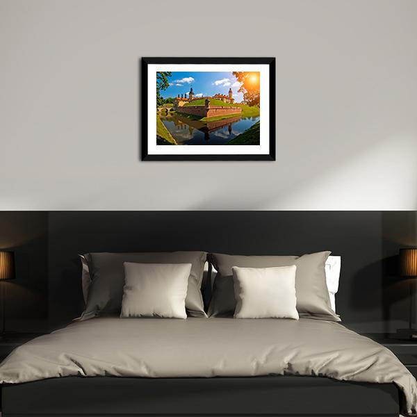 Belarus Castle Canvas Wall Art-3 Horizontal-Gallery Wrap-25" x 16"-Tiaracle