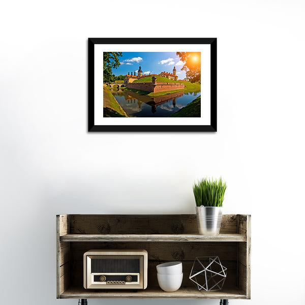 Belarus Castle Panoramic Canvas Wall Art-1 Piece-36" x 12"-Tiaracle