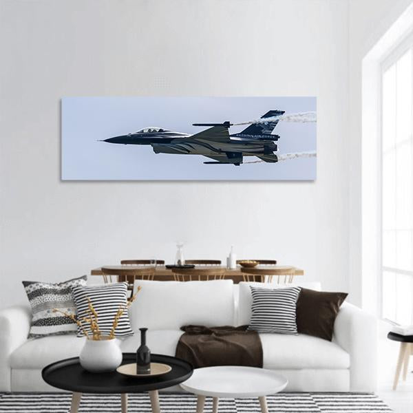 Air Force's F-16 Panoramic Canvas Wall Art-1 Piece-36" x 12"-Tiaracle