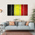 Belgium Flag On Brick Wall Canvas Wall Art-5 Horizontal-Gallery Wrap-22" x 12"-Tiaracle